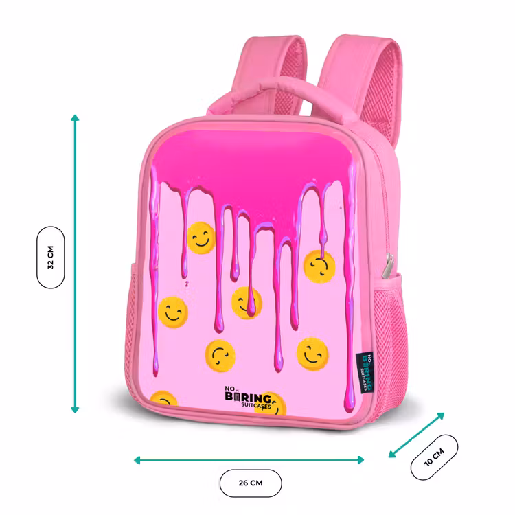 Sac à dos enfant - Rose - Verf - Smiley - Roze — 3