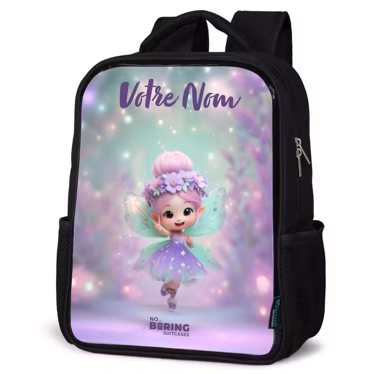Sac à dos enfant avec votre nom - Noir - Elfe - Magie — 6