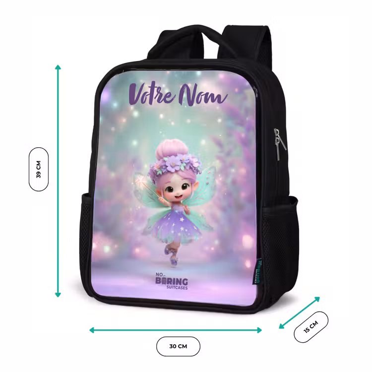 Sac à dos enfant avec votre nom - Noir - Elfe - Magie — 8