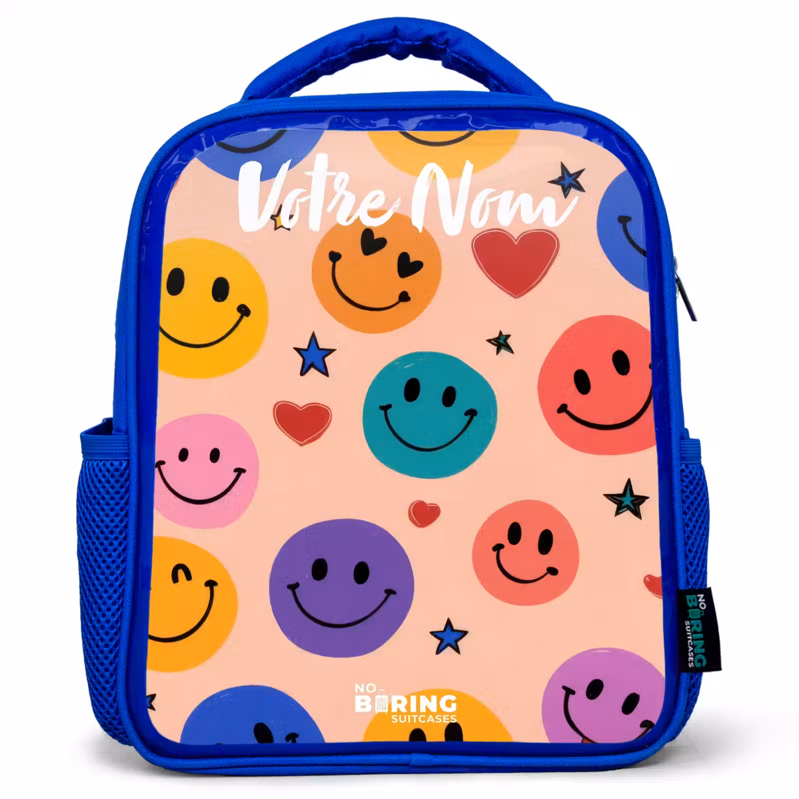 Sac à dos enfant - Bleu - Motif Smiley joyeux — 1