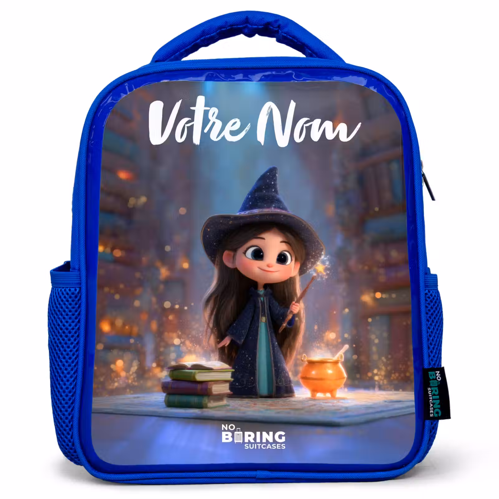 Sac à dos enfant - Bleu - Petite enchanteresse dans la bibliothèque — 1