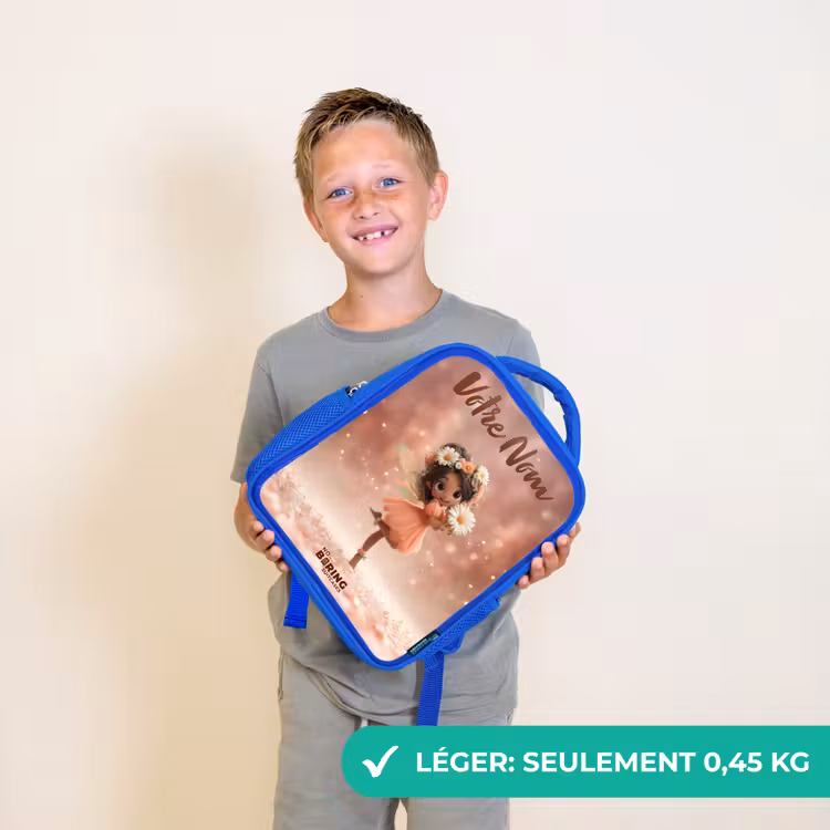 Sac à dos enfant - Bleu - Fée avec marguerites — 3