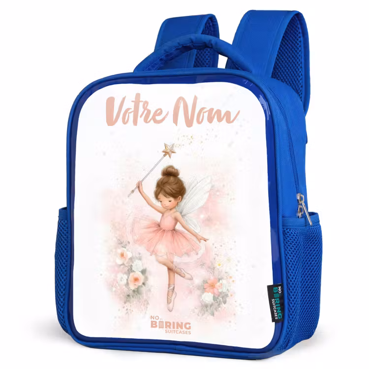 Sac à dos enfant - Bleu - Fée ballerine en rose — 7