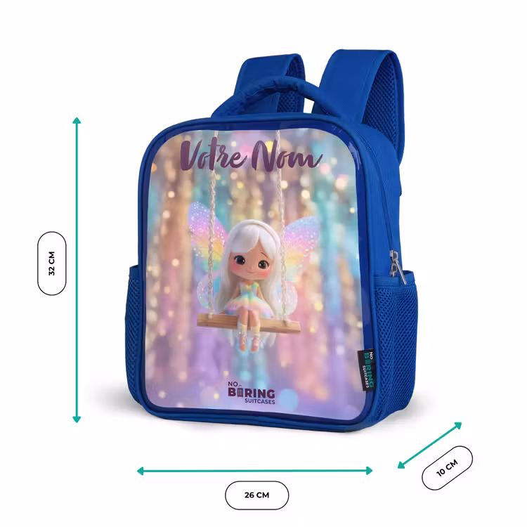 Sac à dos enfant - Bleu - Fée - Elfe - Arc-en-ciel — 6
