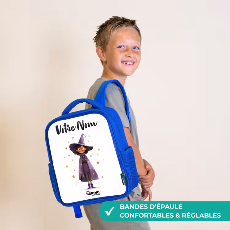 Sac à dos enfant - Bleu - La cape violette du sorcier — 4