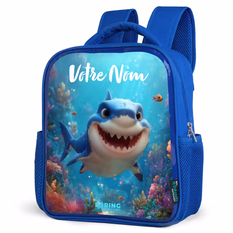 Sac à dos enfant - Bleu - Récif - Corail - Requin - Animal — 7