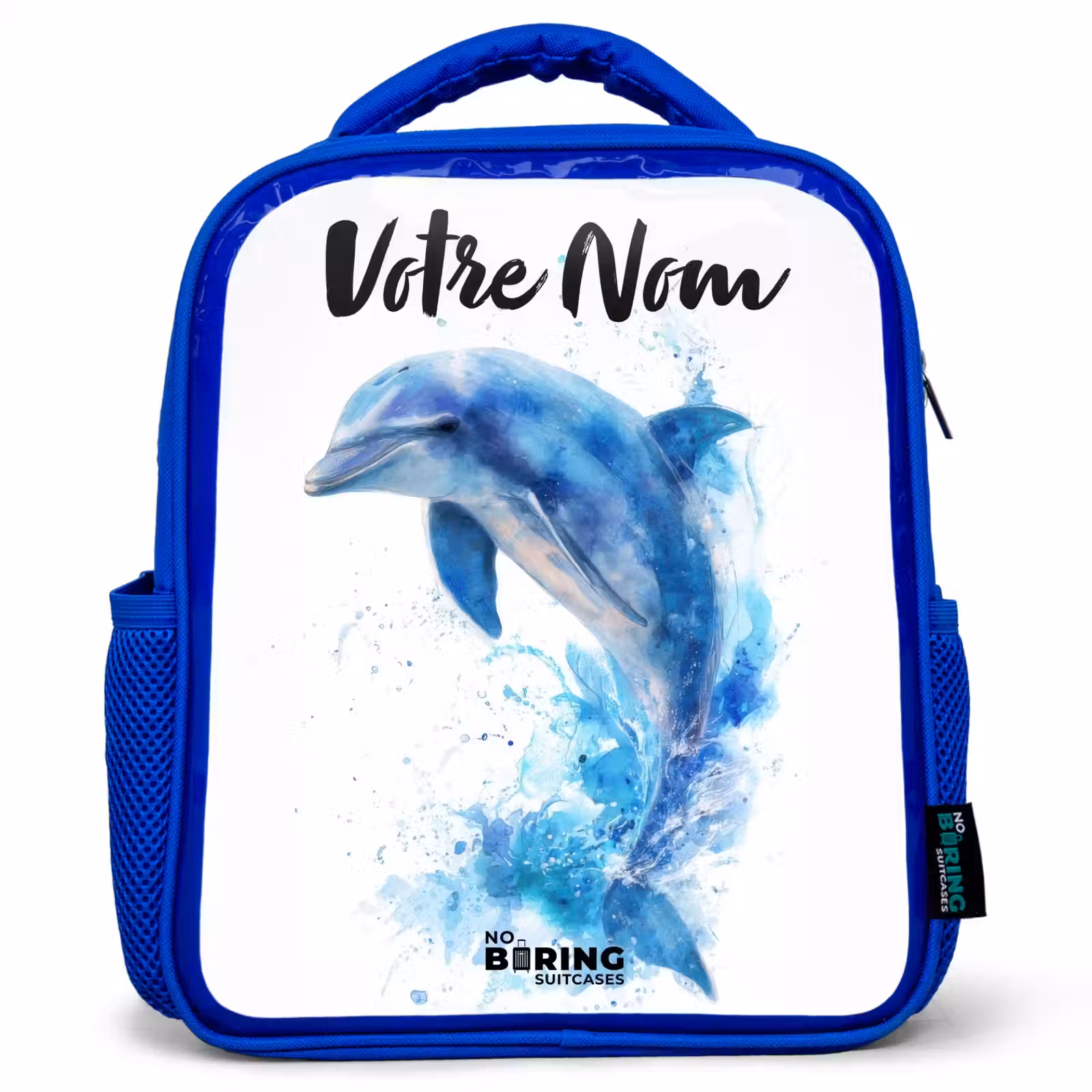 Sac à dos enfant - Bleu - Dauphin bleu sauteur — 1