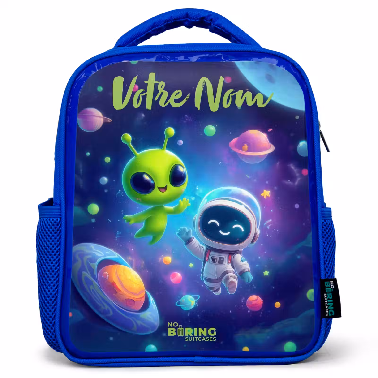Sac à dos enfant - Bleu - Joyeuse rencontre dans l'espace — 1