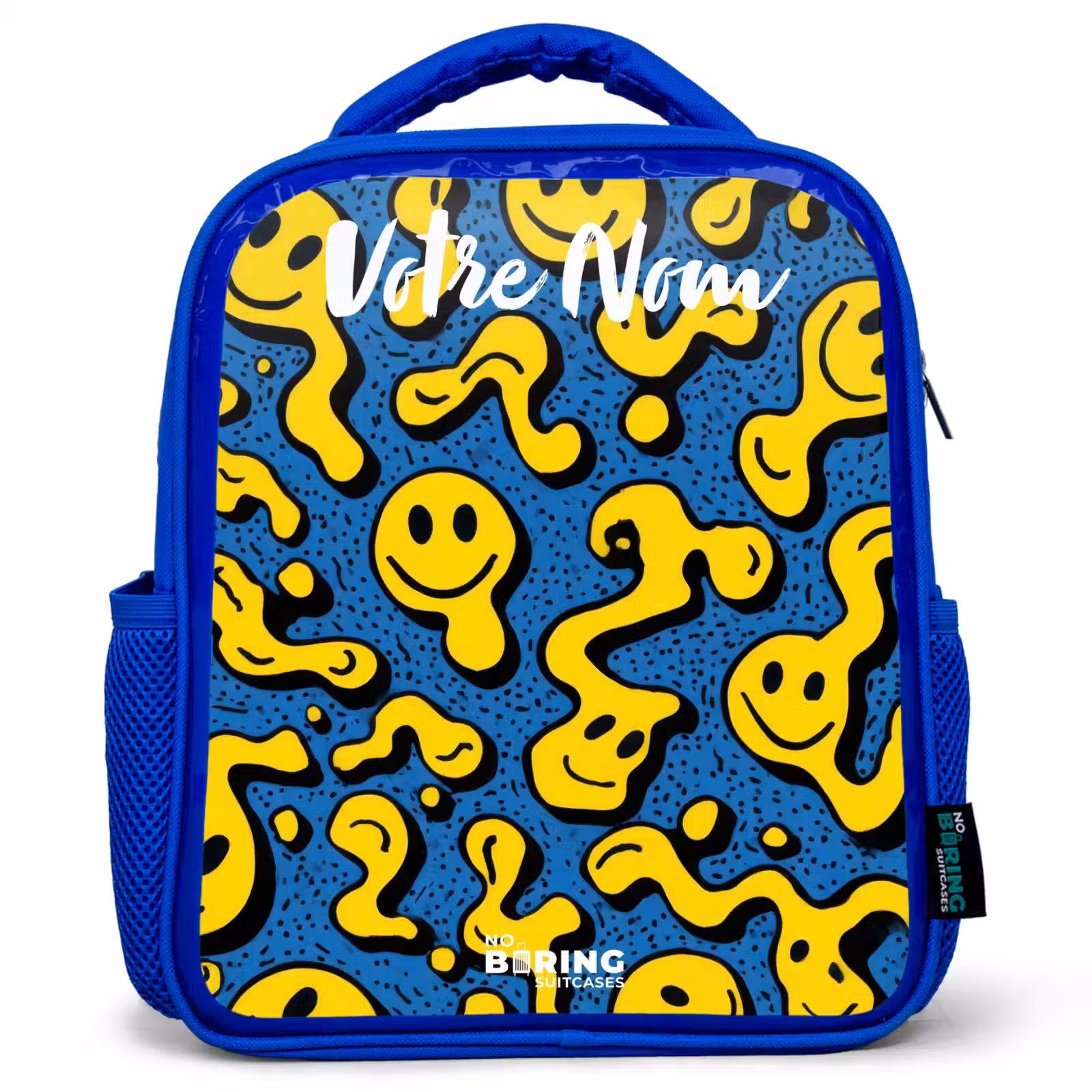 Sac à dos enfant - Bleu - Smiley - Jaune - Bleu — 1