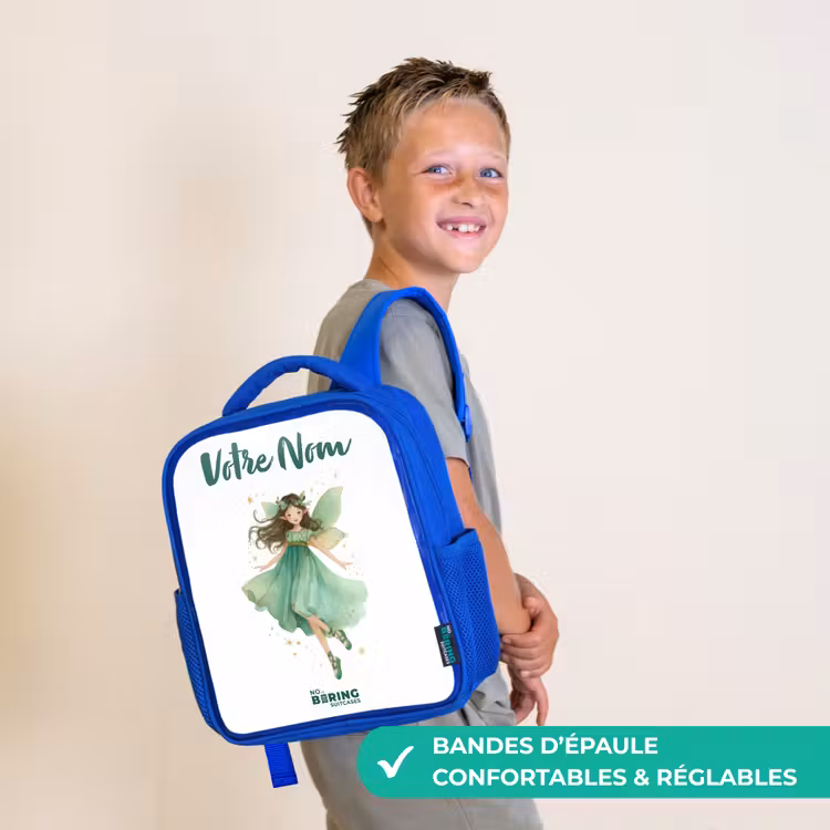 Sac à dos enfant - Bleu - Elfe vert flottant — 4
