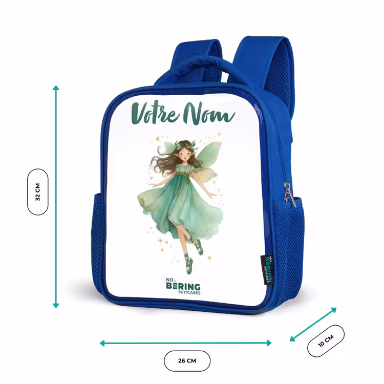 Sac à dos enfant - Bleu - Elfe vert flottant — 6