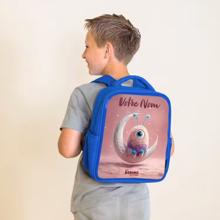 Sac à dos enfant - Bleu - Fauteuil à bascule avec Fluffy Weasel — 2
