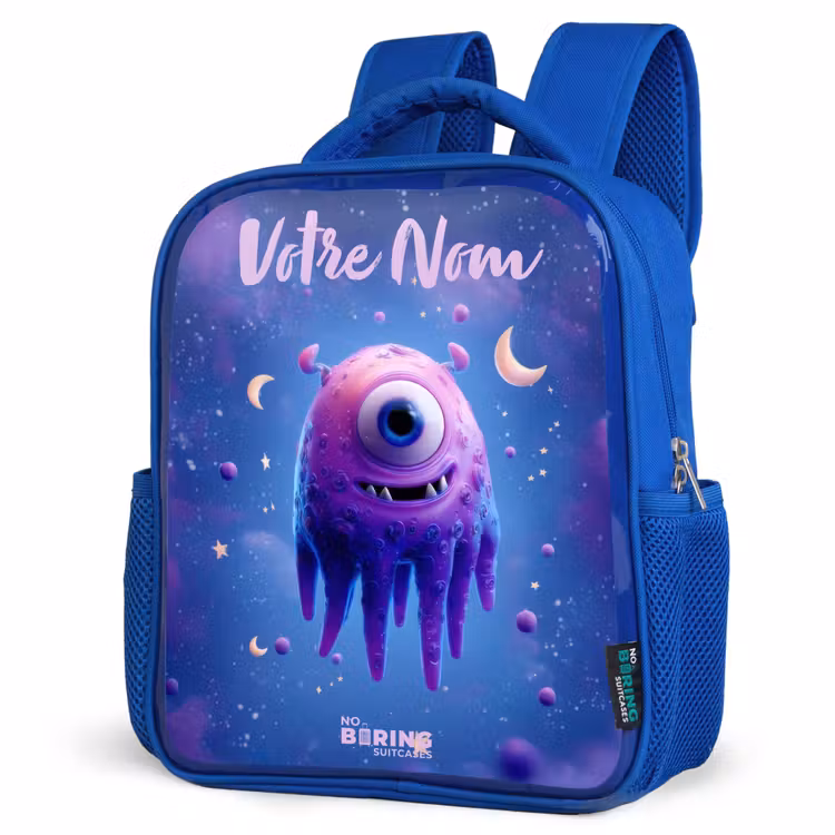 Sac à dos enfant - Bleu - Joyeuse paire d'yeux dans l'espace — 7