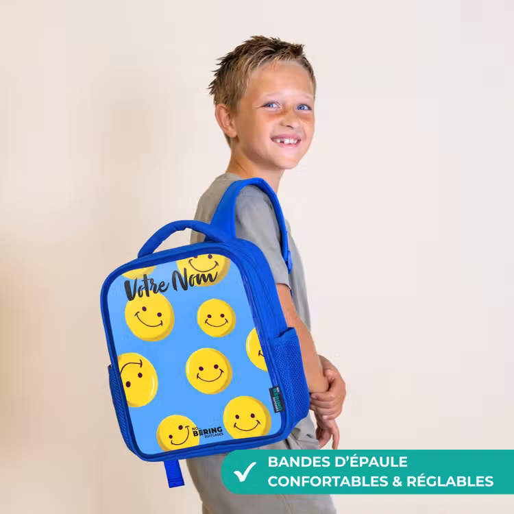 Sac à dos enfant - Bleu - Joyeuse pluie souriante — 4