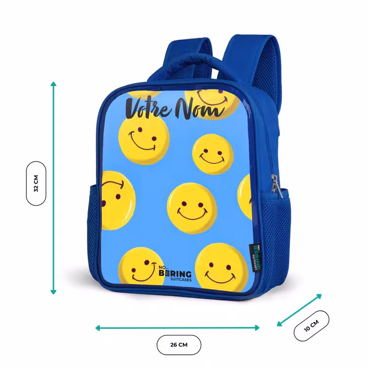 Sac à dos enfant - Bleu - Joyeuse pluie souriante — 6