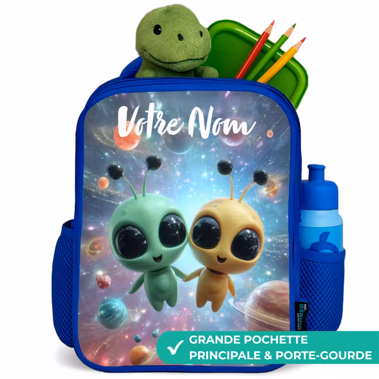 Sac à dos enfant - Bleu - Joyeux amis extraterrestres — 5