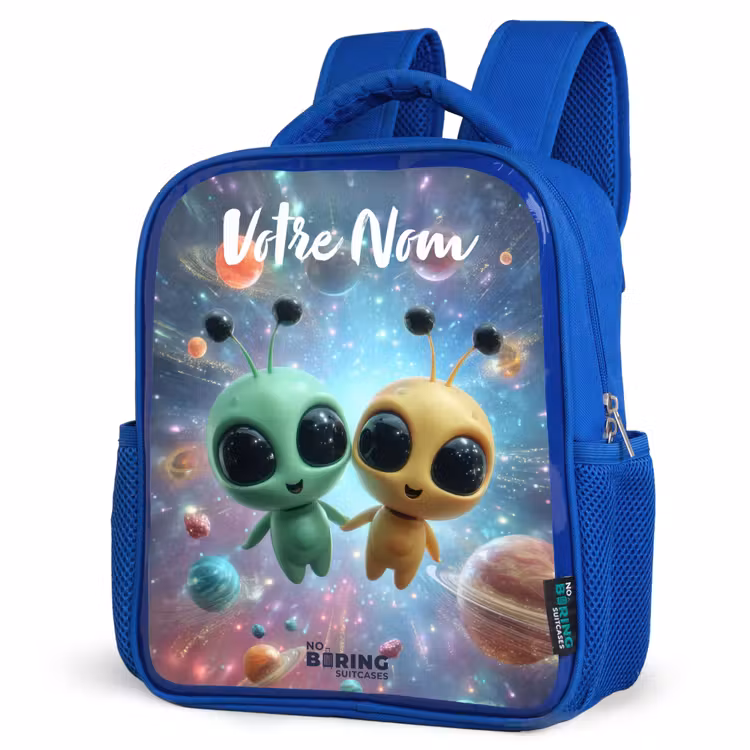 Sac à dos enfant - Bleu - Joyeux amis extraterrestres — 7