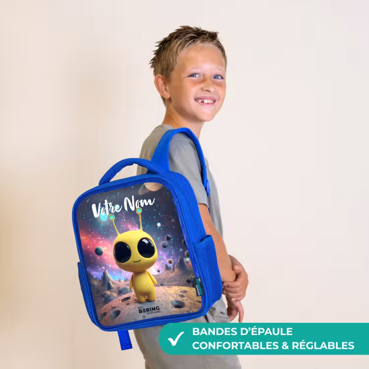 Sac à dos enfant - Bleu - Joyeux petit extraterrestre — 4