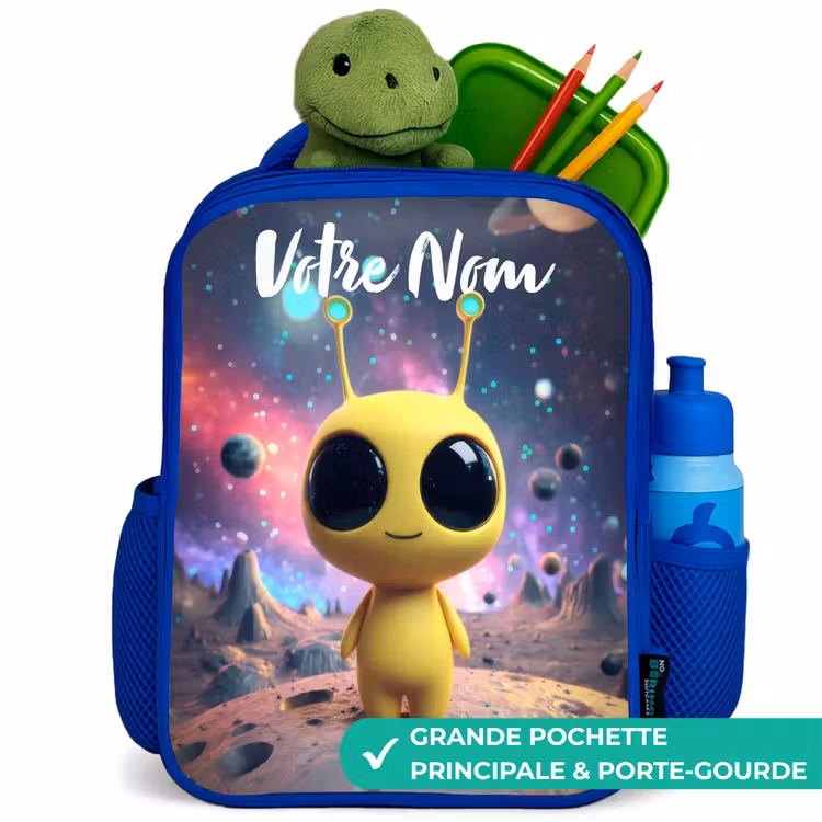 Sac à dos enfant - Bleu - Joyeux petit extraterrestre — 5