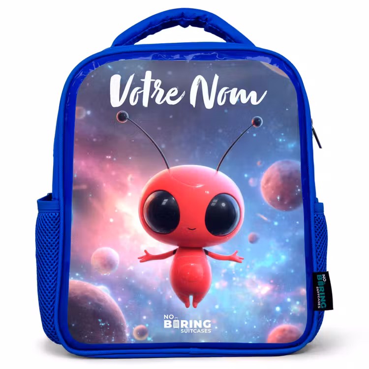 Sac à dos enfant - Bleu - L'être rouge de l'espace dans la danse cosmique — 1