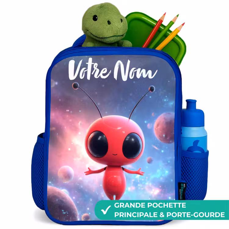 Sac à dos enfant - Bleu - L'être rouge de l'espace dans la danse cosmique — 5