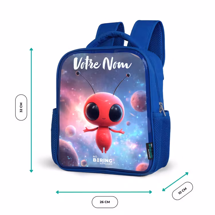Sac à dos enfant - Bleu - L'être rouge de l'espace dans la danse cosmique — 6
