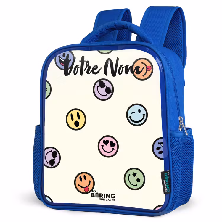 Sac à dos enfant - Bleu - Mélange de smileys espiègles — 7