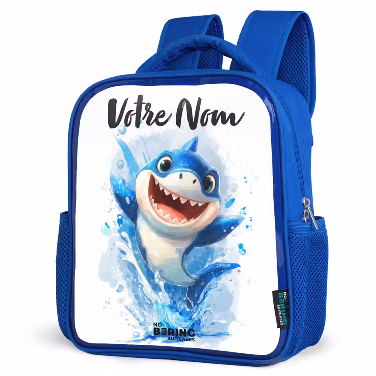 Sac à dos enfant - Bleu - Requin - Dents - Eau — 7