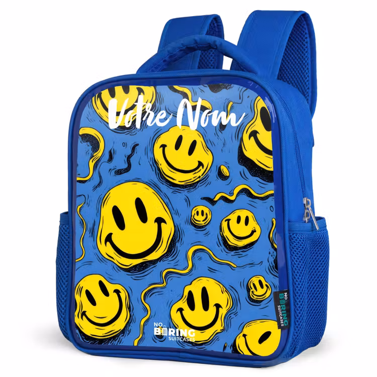 Sac à dos enfant - Bleu - Smiley - Bleu - Jaune — 7