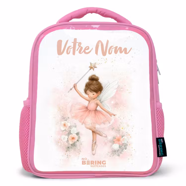 Enfant sac à dos - Rose - Fée ballerine en rose — 1