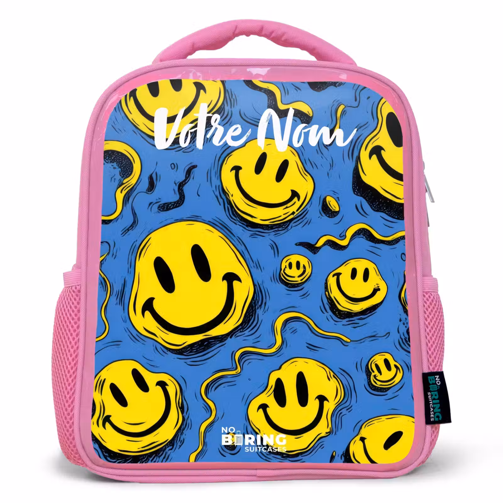Enfant sac à dos - Rose - Smiley - Bleu - Jaune — 1