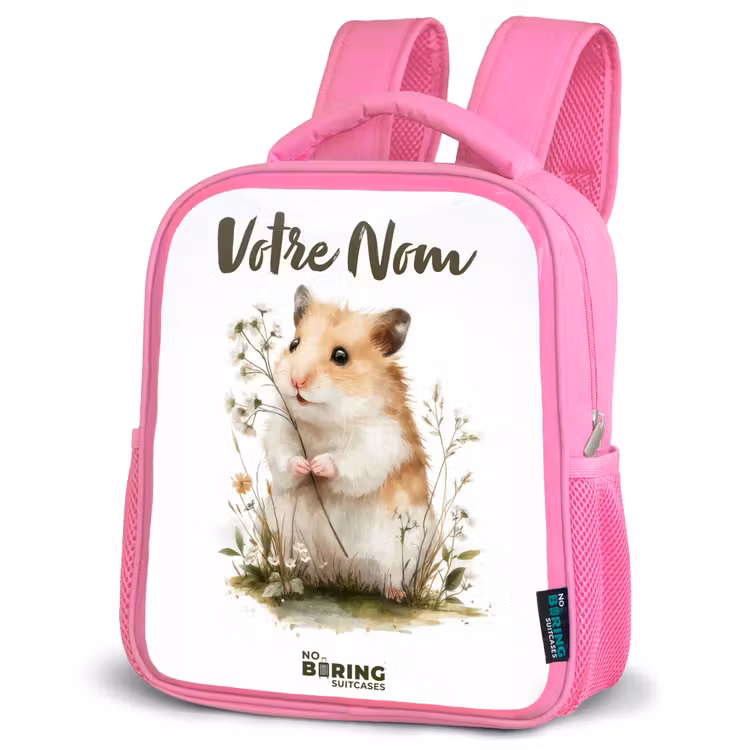 Enfant sac à dos - Rose - Animal - Nature - Hamster — 4