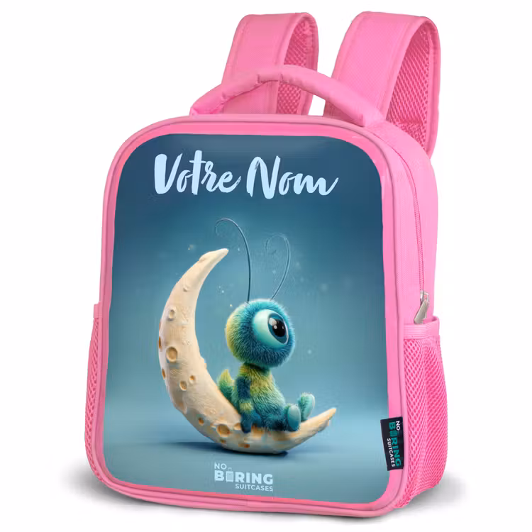 Enfant sac à dos - Rose - Créature rêveuse sur la lune — 4