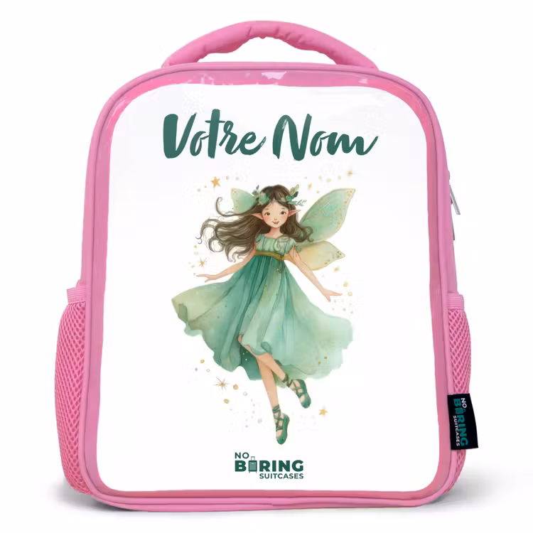 Enfant sac à dos - Rose - Elfe vert flottant — 1