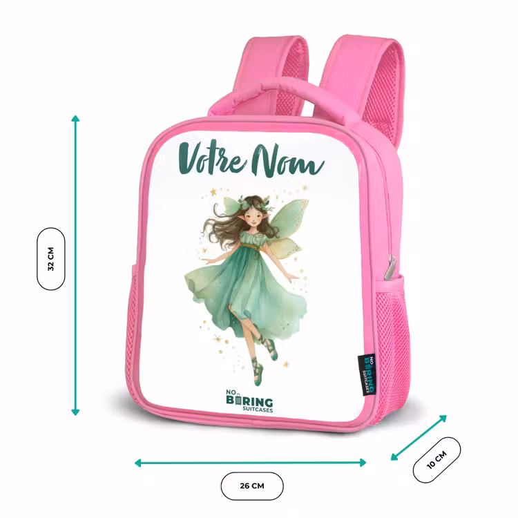 Enfant sac à dos - Rose - Elfe vert flottant — 3