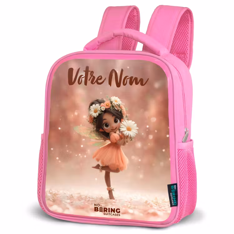 Enfant sac à dos - Rose - Fée avec marguerites — 4