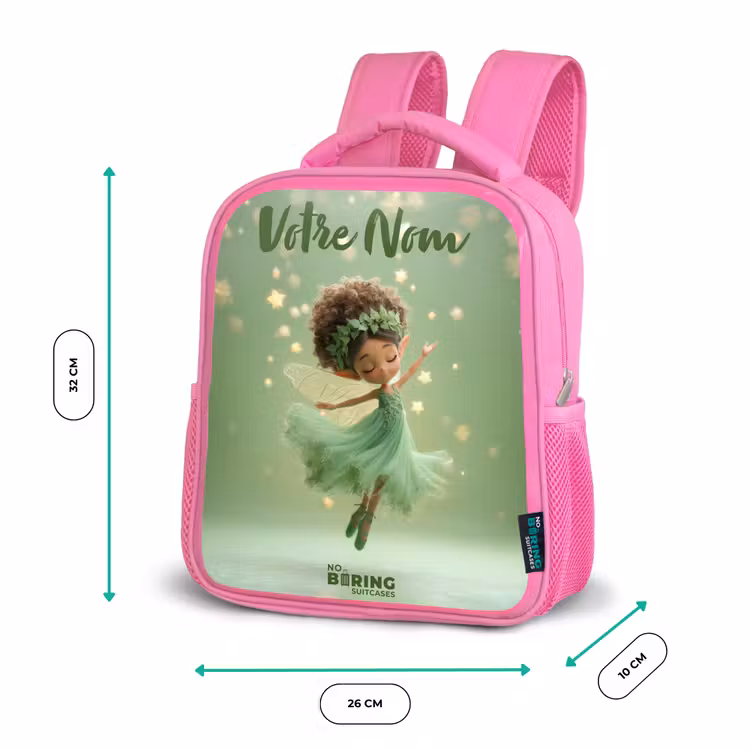 Enfant sac à dos - Rose - Fée dansante dans la lumière verte — 3