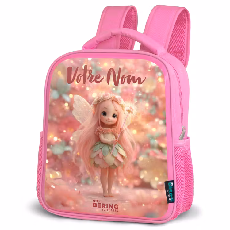 Enfant sac à dos - Rose - Fée des fleurs dans un monde de conte de fées rose — 4