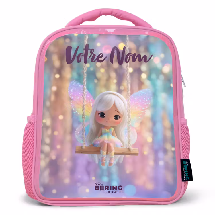 Enfant sac à dos - Rose - Fée - Elfe - Arc-en-ciel — 1
