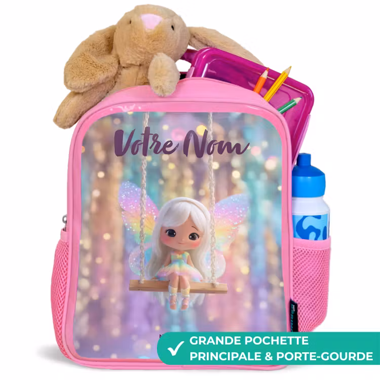 Enfant sac à dos - Rose - Fée - Elfe - Arc-en-ciel — 2