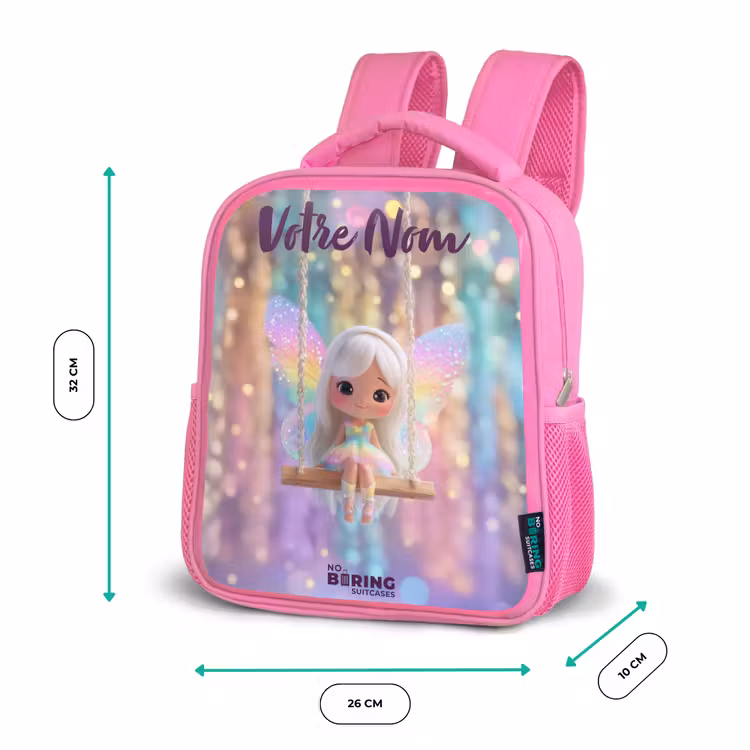 Enfant sac à dos - Rose - Fée - Elfe - Arc-en-ciel — 3
