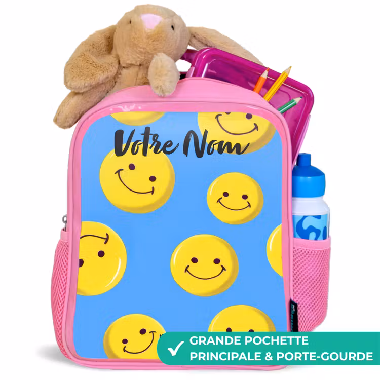 Enfant sac à dos - Rose - Joyeuse pluie souriante — 2
