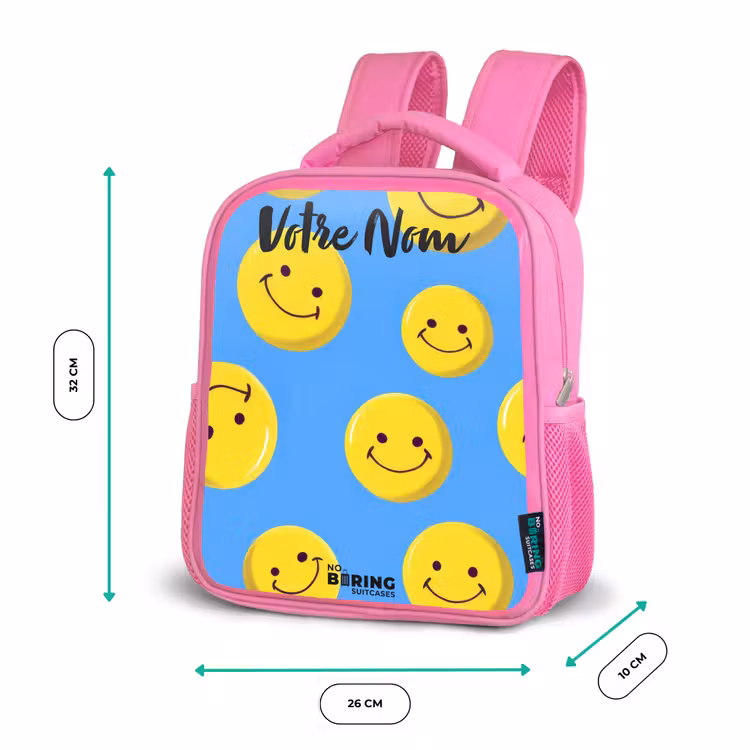 Enfant sac à dos - Rose - Joyeuse pluie souriante — 3