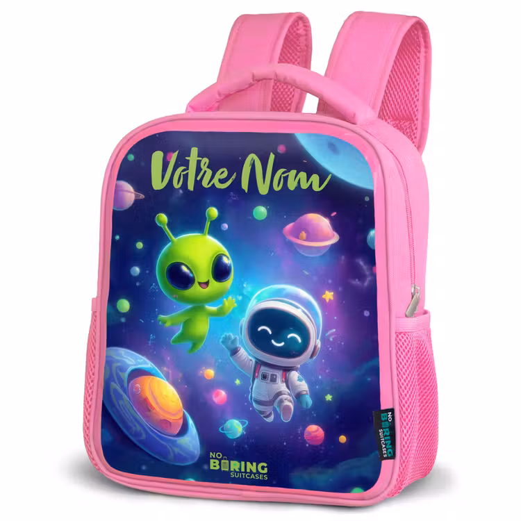 Enfant sac à dos - Rose - Joyeuse rencontre dans l'espace — 4