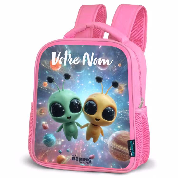 Enfant sac à dos - Rose - Joyeux amis extraterrestres — 4
