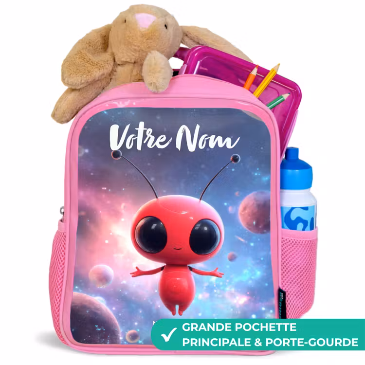 Enfant sac à dos - Rose - L'être rouge de l'espace dans la danse cosmique — 2