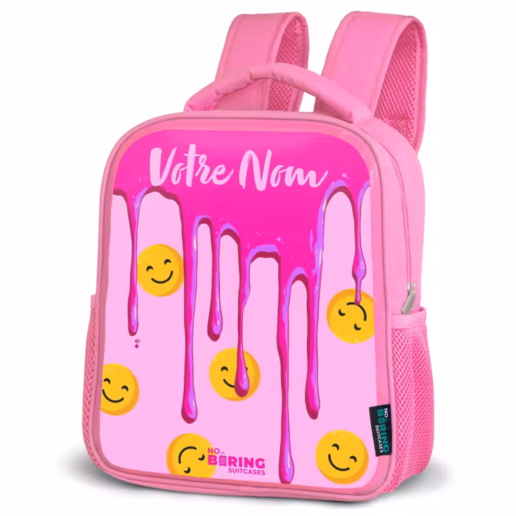 Enfant sac à dos - Rose - Peinture - Smiley - Rose — 4