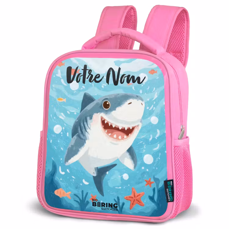 Enfant sac à dos - Rose - Requin - Eau - Mer — 4
