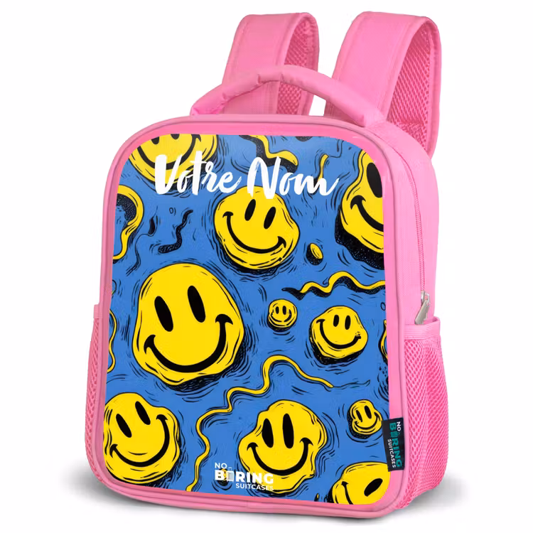 Enfant sac à dos - Rose - Smiley - Bleu - Jaune — 4