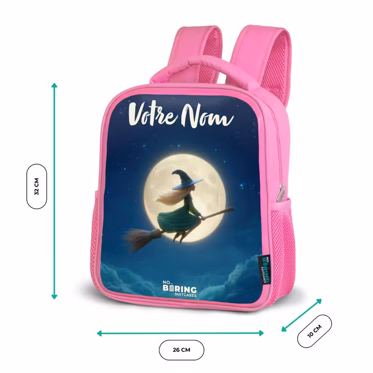 Enfant sac à dos - Rose - Sorcière au clair de lune — 3